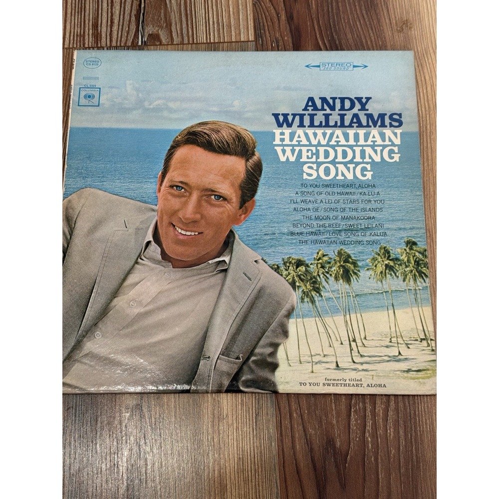 ANDY WILLIAMS - HAWAIIAN WEDDING SONG LP 12" VINYL VG- COLUMBIA STEREO